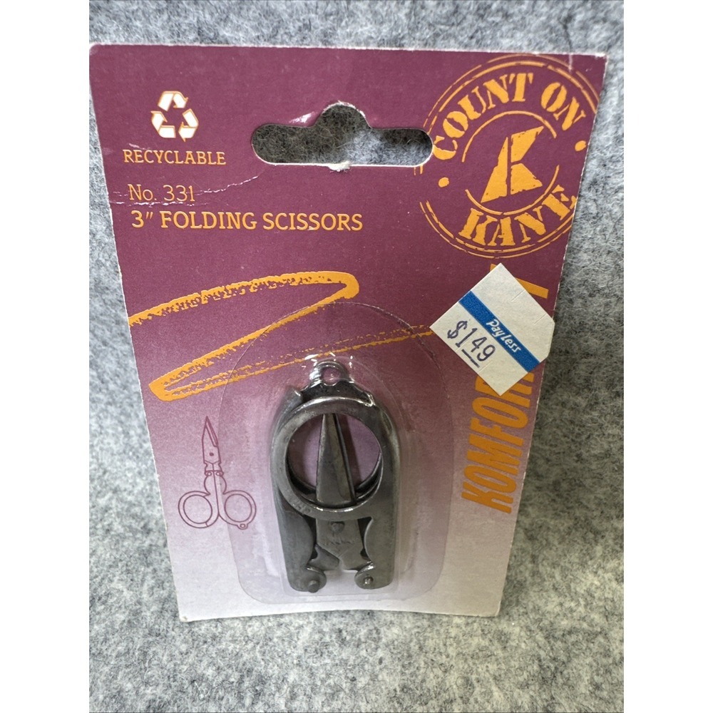 NEW Vintage Folding Scissors Travel Pocket Size 3 inch long Sharp‎
